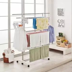 실내 빨래대 베란다 특대형 베란다건조대 빨래건조대 6단 접이식