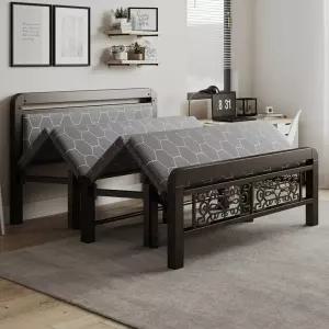 철제 침대프레임 싱글 세트 간이침대 이동식 평상