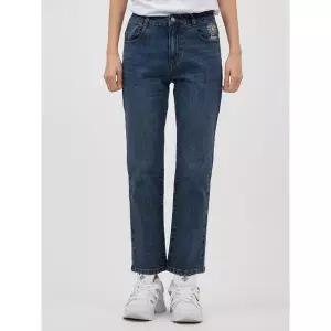 지프 JEEP 나침판자수 스트레이트 데님팬츠 (JO1DPF102) 685350