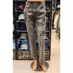 지프 JEEP [국내백화점전용] 25SS 신상품 (공용) 와펜 스트레이트 데님팬츠 JQ1DPU101 685310