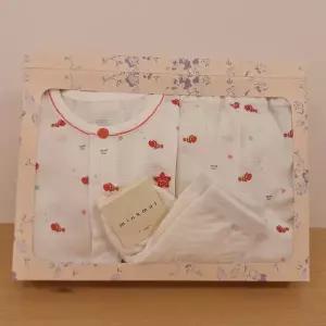 [밍크뮤](마산점)[26년SS출산선물] WH)쁘띠니모인견반팔내의&쁘띠다이아루미단말세트(36370-054-15*3611...