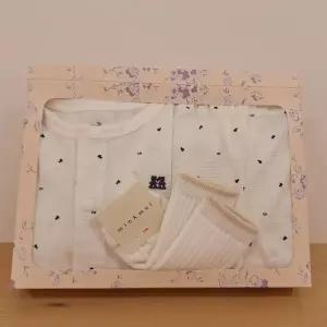 [밍크뮤](마산점)[26년SS출산선물] NY)밍크인견반팔내의&베이직골지단말세트(36370-054-25*36114-810-01)