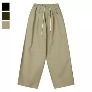 남자 원턱 밴딩 와이드 코튼팬츠 GN-PTA-Q016-베이지