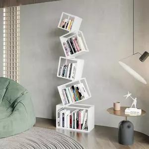 북트리 책꽂이 선반 세로 북스탠드 수납 책장 다층 철제 거실 카페 장식