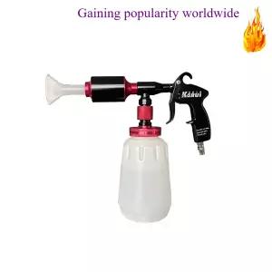 호환  토네이도 실내 세척 건 듀얼 튜브 폼 분무기 코팅용 금속 노즐이 있는 자동차 디테일링 도구