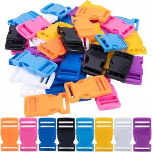 스트랩용 TXZWJZ 1인치 플라스틱 버클 40pcs 컬러풀 퀵 릴리스
