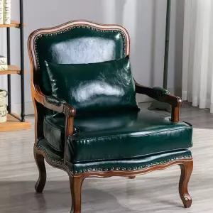 북유럽 빈티지 1인용 윙체어 카페 소품 암체어 앤틱