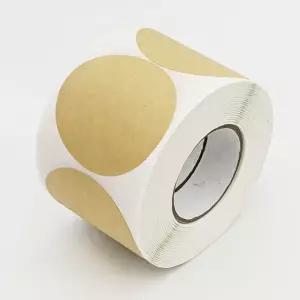 문구 스티커 라벨지 원형 50mm 크라프트롤