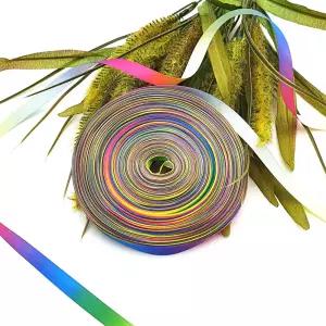 9mm 컬러 단면 리본 포장끈 롤타입