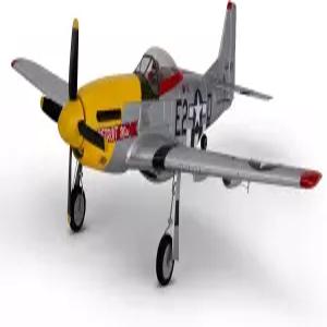 E-flite RC 비행기 UMX P-51D 디트로이트 BNF 기본 송신기 배터리 및 충전기 누락 EFLU7350 포함되지 않음