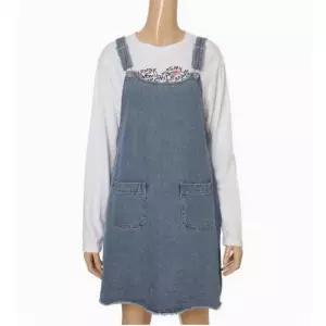 뱅뱅 여성 끈조절 데님 원피스 (NOKD11)