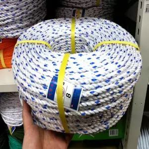 현수막 로프 다용도 선박 차광막 천막 로프 조립 인테리어 8mm 텃밭줄 현장 텐트 텃밭 공사 캠핑 빨래 건설