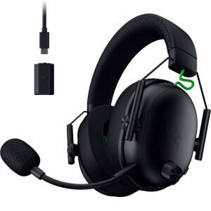 [미국배송] XBOX용 RAZER BLACKSHARK V3 무선 게임 헤드셋: 50MM 드라이버 - 슈퍼 광대역 마이크 2.4GHZ 블루투스 USB PC MAC PS5 닌텐도 스위치 스마트폰에서 작동 긴 배터리 수명 검은색