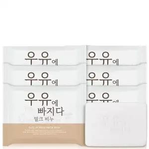 우유에 빠지다 비누 올인원 클렌징 세수비누 100g 10개