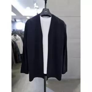 바쏘옴므 세이브존03 바쏘옴므 남자 봄 여름 네이비 냉감 오픈 가디건 WSAQA2GW02A