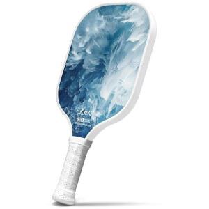 초보자를 위한 LUZZ 피클볼 패들, T700 탄소 섬유 패들 샌드블라스팅 표면, 허니콤 코어 라켓으로 스핀 강도와 제어 안정성 향상
