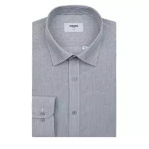 [레노마](타임스퀘어점패션관)[슬림핏] 린넨혼방 핀 스트라이프 긴팔셔츠( RQSSL0151-GY)