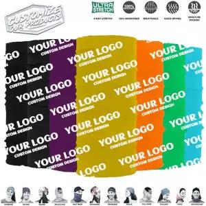 호환  30pcs 목 각반 튜브 마스크 원활한 두건 머리띠 스포츠 스카프 사냥 하이킹 Snood 스키 Balaclava 여