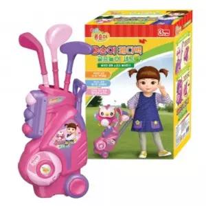 콩순이 캐디백 골프 놀이 세트 ks-2603/어린이/선물/장난감/가방/아동/골프백/골프채/미니/안전/완구/채