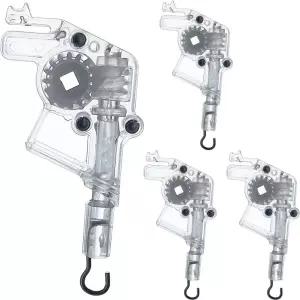 2인치 로우 프로파일 수평 블라인드 틸트 메커니즘 후크와 사각형 기어 레일 액세서리를 위한 Cutelec 4pcs