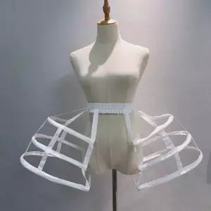 볼륨 드레스속치마 캉캉 패티코트 뼈대형 본식용 롱 퍼지는 고정대 웨딩 속옷