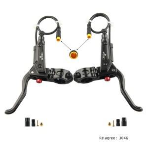 전원 끄기 브레이크 핸들 전자 자전거 용 호환 3 핀 전기 홀 모터 유압 산악 야외 사이클링 악세사리