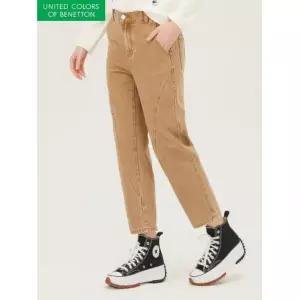 베네통 절개 배기핏 컬러 데님팬츠_BADP14411