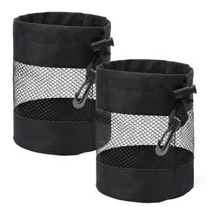 JJUNW 골프공 보관 가방 2개, 나일론 메시 가방, 골프 파우치 백 드로스트링, 오거나이저 샤그 보관용 정리함