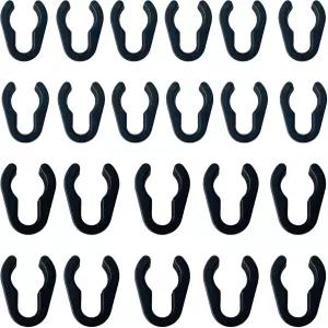 60개 범용 마이크 케이블 클립 스튜디오 액세서리용 플라스틱 스탠드 15mm 20mm