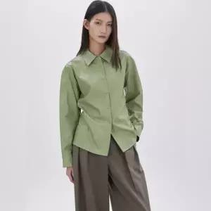 [롯데백화점]쥬크 백셔링 페이크 레더 셔츠 (Z261MSC006)