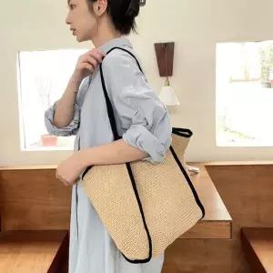 빅사이즈 ORE572O5 그물 밀짚 쇼퍼백 여행 가방 숄더 에코백 휴