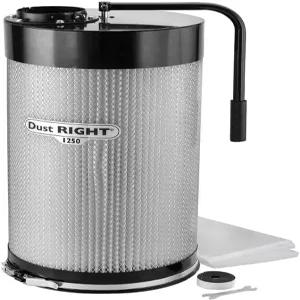 로클러 1250 CFM 집진기 필터 캐니스터 - 1 마이크론 14 갤런 먼지 봉투 및 장착 브래킷 내구성이 뛰어난