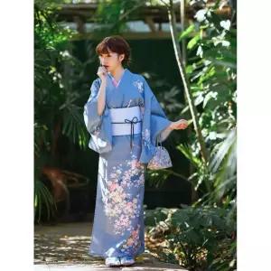 꽃 유카타 프레 여성용 할로윈컨셉 의상 기모노 튬