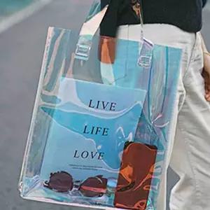 성 PZF861E9 직장인 토트백 숄더에코백 여자 투명 미니 쇼퍼백