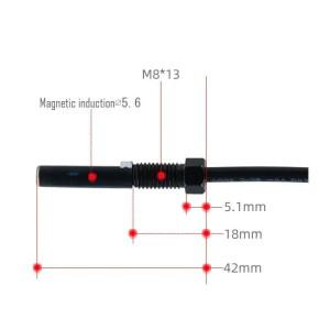 전기 스쿠터 산악 자전거  자기 유도 와이어 1500mm 줌 전원 차단 브레이크 센서 레버 악세사리용
