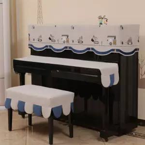 패브릭 피아노 덮개 스툴 가리개 건반 의자 인테리어