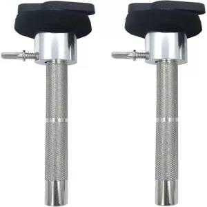 TUOREN 2Pcs 전자 드럼 심벌 암 메탈 7.4인치 타악기 마운트 홀더 브래킷 세트 랙 클램프 스탠드용