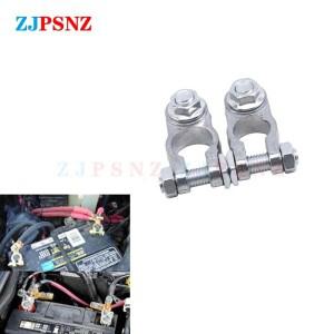 자동 배터리 터미널 조정 가능한 와이어 케이블 클램프 상단 퀵 포스트 포지티브 네거티브 전기 구리 커넥