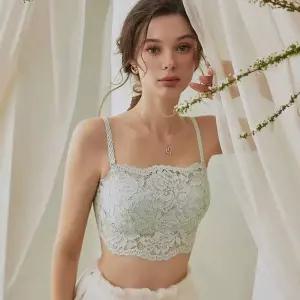 나시 브라 화이트 레이어 튜브탑 언더웨어 아우터