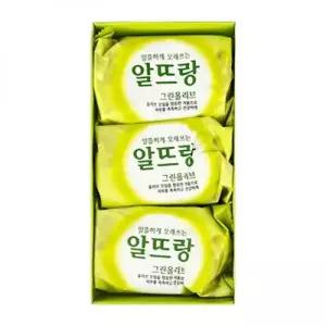 알뜨랑 내추럴 그린올리브 140G 3개 비누 목욕비누 올리브비누 부드러