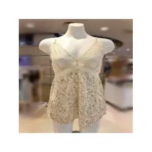 바바라 언더웨어 ACS4631S 시스루 번아웃프린4613베이지캐미솔