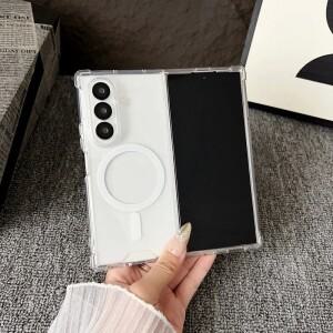 맥세이프 케이스 삼성 호환 갤럭시 호환 Z 폴드 7 6 5 4 3 마그네틱 자석 무선 충전 충격 방지 투명 백 커