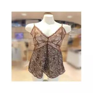 바바라 언더웨어 ACS4631S 번아웃프린4613브라운캐미솔