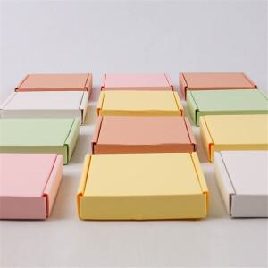 10pcs 10x9x2cm 컬러 비행기 상자 화장품 보석 포장 선물 웨딩 파티 종이 골판지 작은