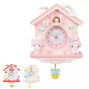 산리오 캐릭터 벽시계 시나모롤 마이멜로디 아이방 폼폼푸린 헬로키티 인