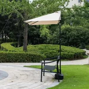 미니 파라솔 옥상 하프 테라스 비치 그늘막 차단막 사각