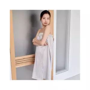 알콩단잠 국내생산 마사지가운 실크 여성 골프 샤워가운 골프장 랩가운