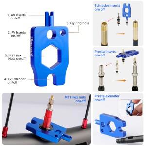 자전거 내부 튜브 확장 밸브 프레스타 익스텐더용 호환 어댑터 알루미늄 합금 F/V 고정 도로 림 45mm 80mm