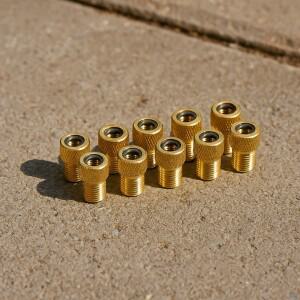 산악 자전거 밸브 어댑터 프레스타 슈레더로 변환 황동 노즐 타이어 펌프 악세사리 사이클링 부품