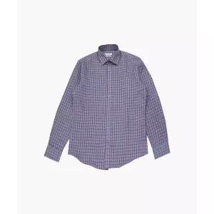 [피에르가르뎅]린넨 체크 슬림핏 셔츠 PLDS1953_KG